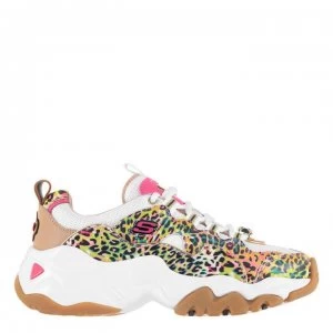 Image of Skechers DLite Trainers - White/Multi