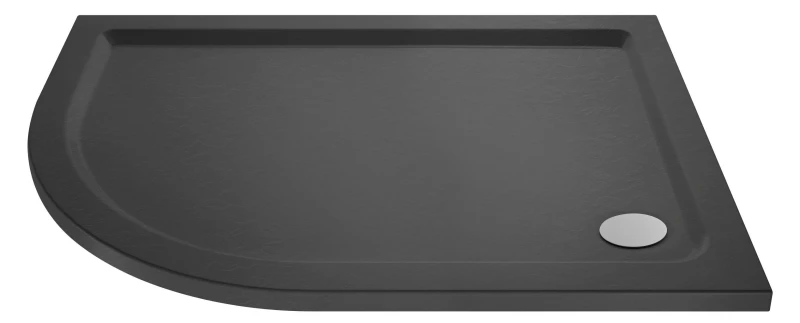 Image of Balterley Premium Shower Tray - Left Hand Offset Quadrant - 1200mm x 800mm - Slate Grey Grey