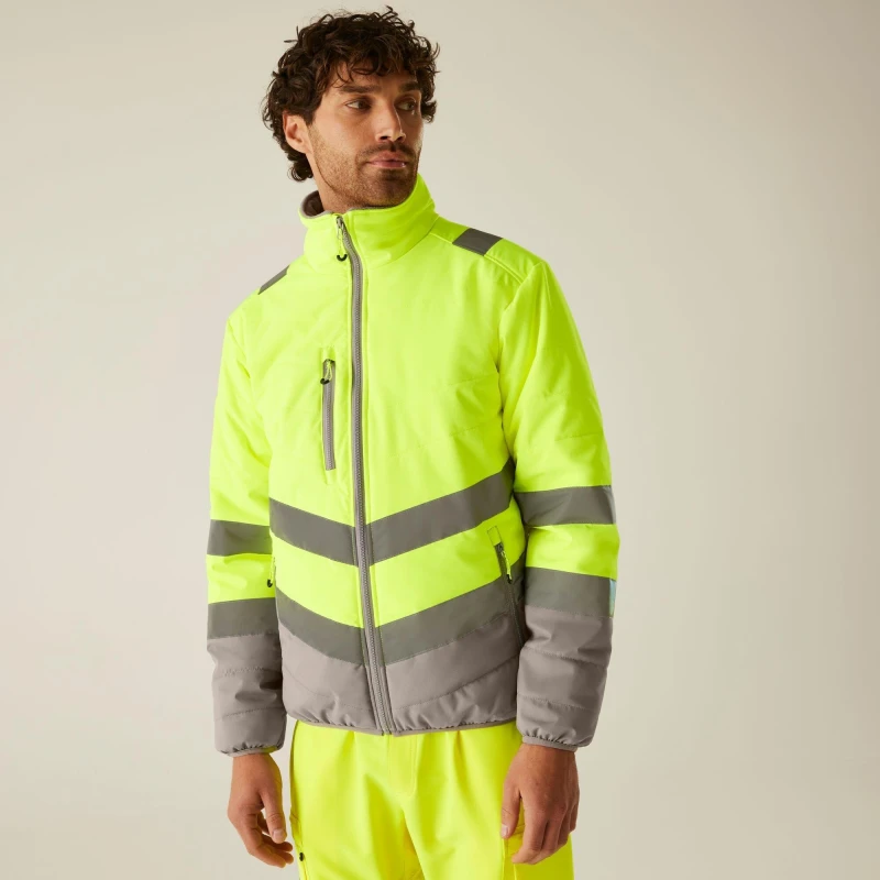 Image of Regatta Hi-Vis 2-Tone Thermal Jacket Yellow male S
