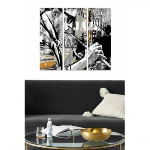 Image of MDF389405815 Multicolor Decorative MDF Painting (3 Pieces)