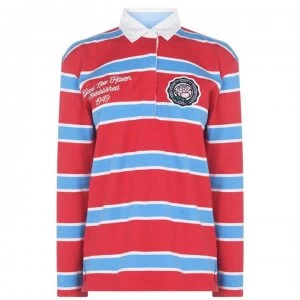 Image of Gant Heavy Ruger Long Sleeve Polo Shirt - 620 Bright Red