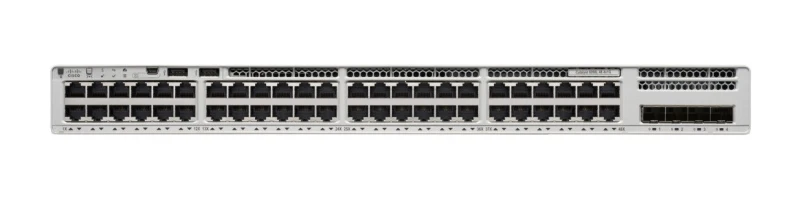 Image of Cisco Catalyst 9200L - Network Essentials - switch - L3 - 48 x 10/100/1000 + 4 x Gigabit SFP (uplink) - rack-mountable C9200L-48T-4G-E