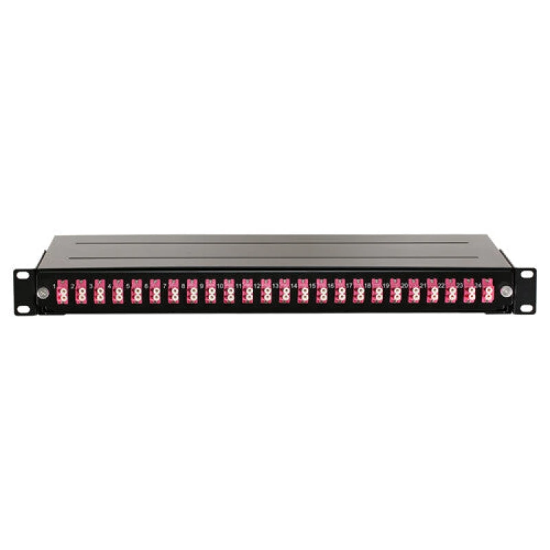 Image of Cablenet Cablenet Loaded Fibre Patch Panel OM3/4 48 Fibre - 24 x LC Duplex XXFLPP48LC4