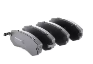 Image of RIDEX Brake pad set 402B0280 Brake pads,Brake pad set, disc brake NISSAN,Patrol GR V SUV (Y61),ALMERA I Hatchback (N15),ALMERA I (N15)