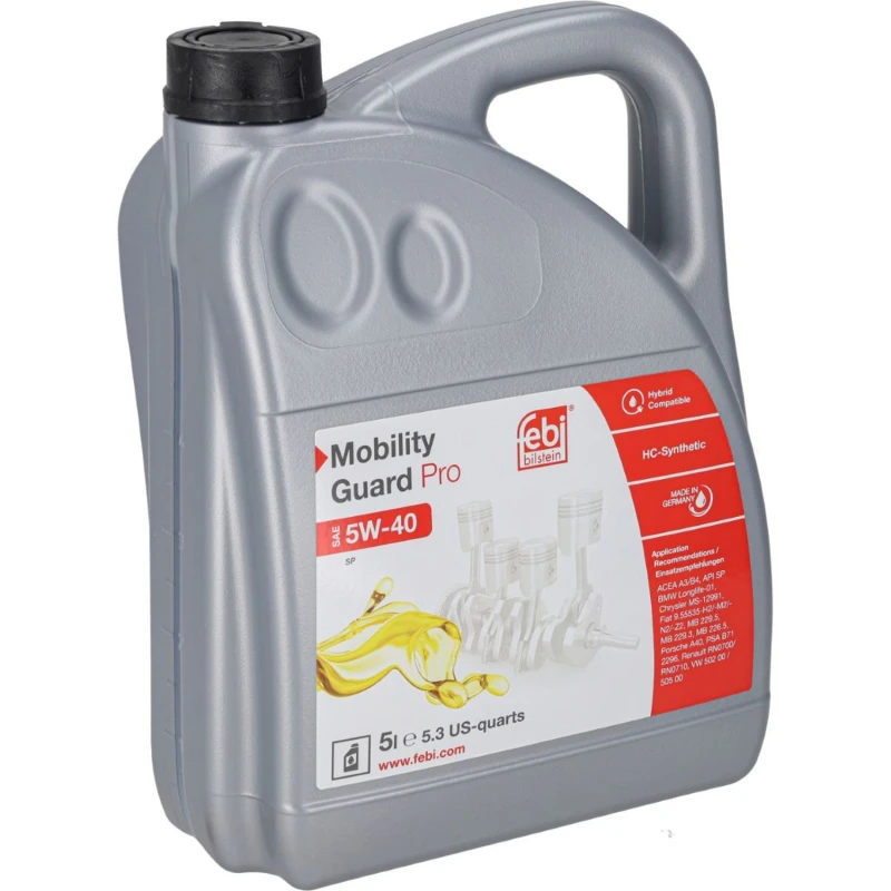 Image of FEBI BILSTEIN 198813 Engine oil Mobility Guard Pro Capacity: 5l, 5W-40 Engine Oil (1862)