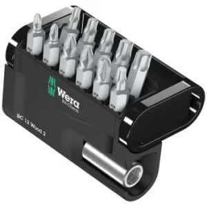 Image of Wera 05057422001 Wera Bit-Check 12 Wood 2 General Bit Set PZ,PH,TX...