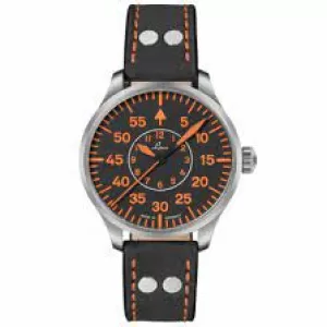 Image of Laco Palermo 39 Black Leather Strap 862130 Watch