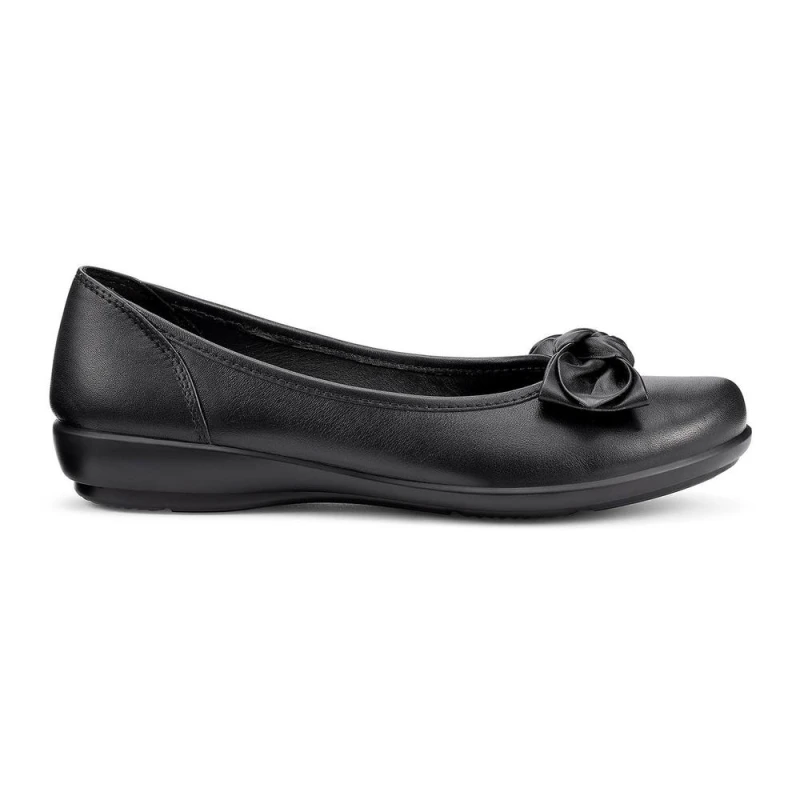 Image of Hotter Womens 'Jewel' Ballerina Pumps in Black Size: 9 Black Female 9