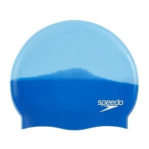 Image of Speedo Multi Colour Silicone Cap Blue/Blue Adult