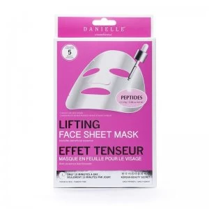 Image of Danielle Creations Pack of 5 Peptide Lifting Face Masks