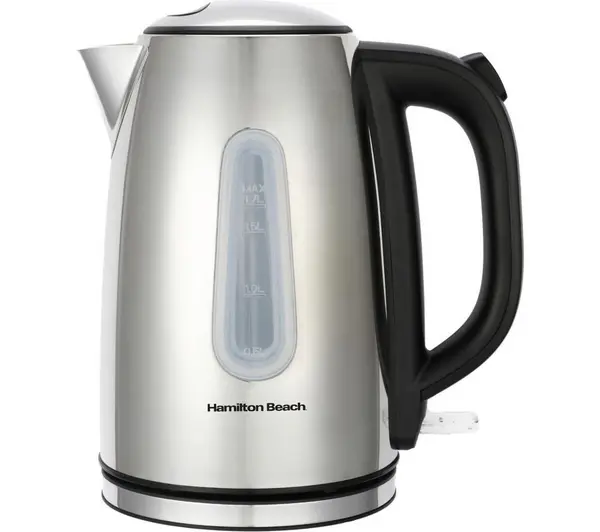 Image of HAMILTON BEACH Rise HB01402P Jug Kettle - Polished Silver/Grey 5060916370289