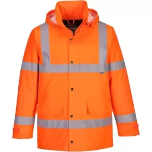 Image of Oxford Weave 300D Class 3 Hi Vis Traffic Jacket Orange 6XL