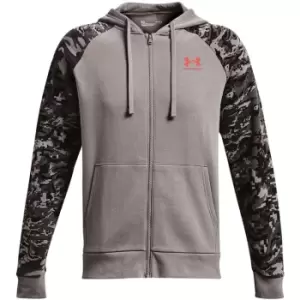 Image of Under Armour Armour Rival Fleece Camo Hoodie Mens - Grey