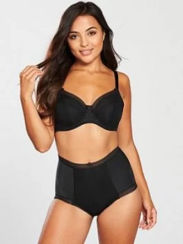 Image of Fantasie Underwired Full Cup Side Support Bra - Black, Size 34, Women