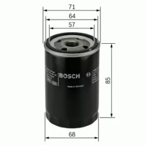 Image of Bosch 0451103272 Oil Filter P3272