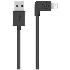 Image of Belkin F8J147bt04-BLK Angled Lightning Cable 0.13m