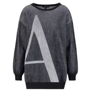 Image of Armani Exchange Large a Jumper - Black