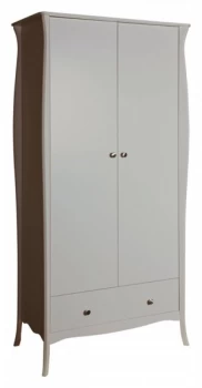 Image of Argos Home Amelie 2 Door 1 Drawer Wardrobe - Grey