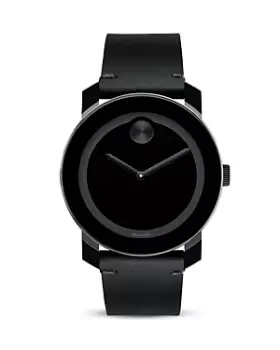Image of Movado Bold Large Black TR90 and Stainless Steel Watch, 42mm