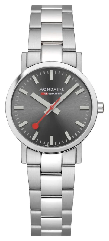 Image of Mondaine A658.30323.80SBJ Womens Classic (30mm) Grey Sunray Watch