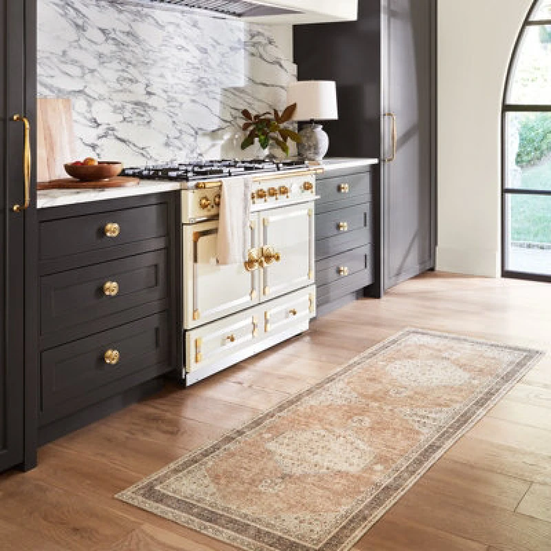 Image of Becki Owens X Livabliss Vintage Oriental Boho Cinnamon Lila Runner Rug 80 X 220 Cm - Easy Care, Ideal For Hallway