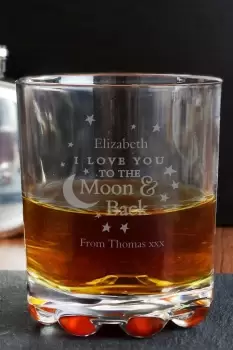 Image of Personalised To The Moon and Back Tumbler - Clear