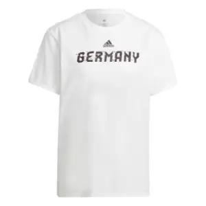 Image of adidas Fifa World Cup Qatar 2022 Germany T-Shirt in White For Women