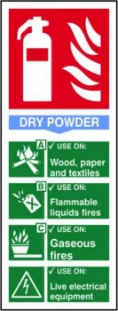 Image of Fire Ext. Comp - Dry Powder Sign S/A S Rigid PVC
