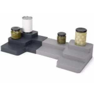 Image of Joseph Cupboard Store Expandable Tiered Organiser - Grey