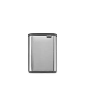 Image of Brabantia Bo Waste Bin 7L - Matt Steel Fingerprint Proof