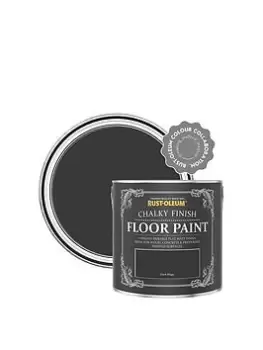 Image of Rust-Oleum Chalky Finish Floor Paint In Dark Magic - 2.5-Litre Tin