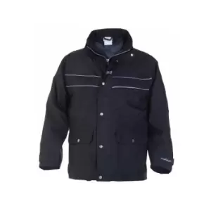 Image of KIEL SNS WATERPROOF PARKA BLACK LGE - Hydrowear