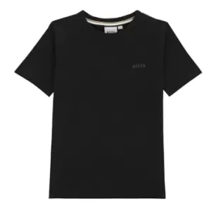 Image of Boss Small Logo T-Shirt Juniors - Black