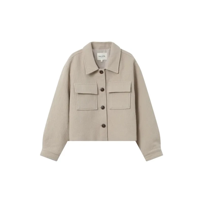 Image of Grace & Mila Womens jacket Grace & Mila Novembre Beige Female S
