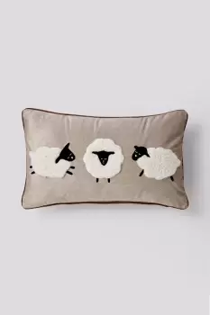Image of Sheep Applique Cushion