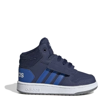 Image of adidas Hoops High Top Trainers Infant Boys - Blue