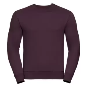 Image of Russell Mens Authentic Sweatshirt (Slimmer Cut) (3XL) (Burgundy)