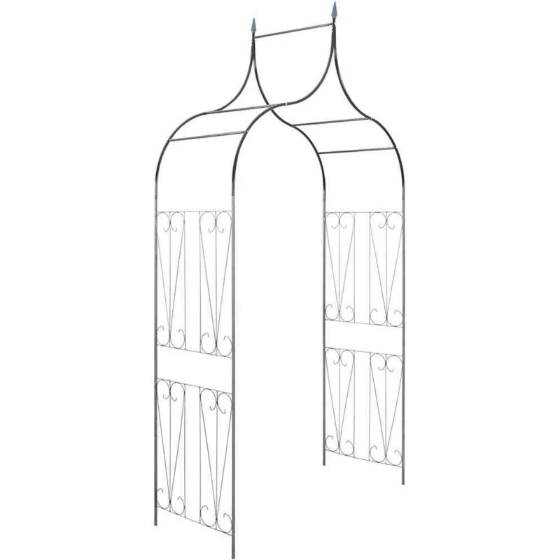 Image of VIDAXL Vidaxl - Garden Arch Spike Design Climbing Plants Dark Green 40777