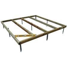 Image of Forest Garden 4 x 3ft Metal Spike Shed Base (1.16 x 0.38m) Mixed Softwood