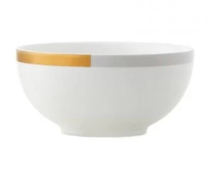 Image of Wedgwood Vera Castillon Gold Grey Cereal Bowl Gold