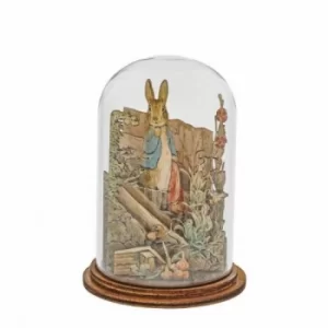 Image of Peter Rabbit with Handkerchief Wooden Figurine