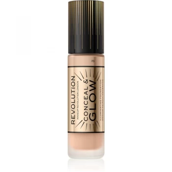 Image of Revolution Conceal Glow Foundation F9