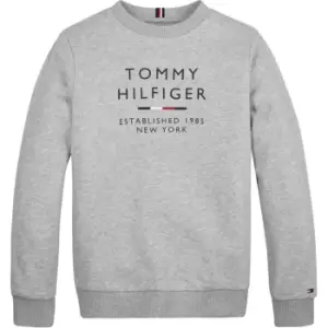 Image of Tommy Hilfiger Th Logo Sweatshirt - Grey