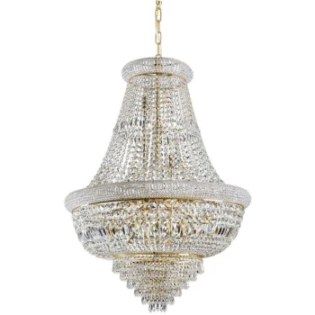 Image of Ideal Lux Lighting - Ideal Lux DUBAI - Indoor Ceiling Chandelier Pendant Lamp 24 Lights Gold, E14