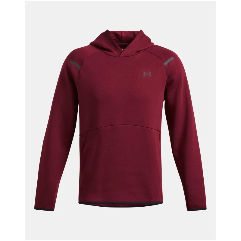 Image of Under Armour Mens Unstoppable Fleece Hoodie Red male S