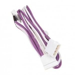 Image of BitFenix Alchemy Molex 4x SATA Adapter 20cm - sleeved Purple / White / White