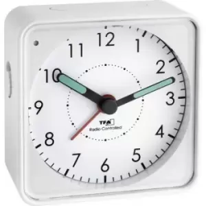 Image of TFA Dostmann 60.1510.02 Radio Alarm clock White Fluorescent Hands