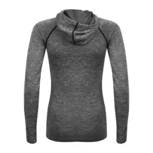 Image of Tombo Ladies Seamless Hoodie (XXS/XS) (Blue Marl)