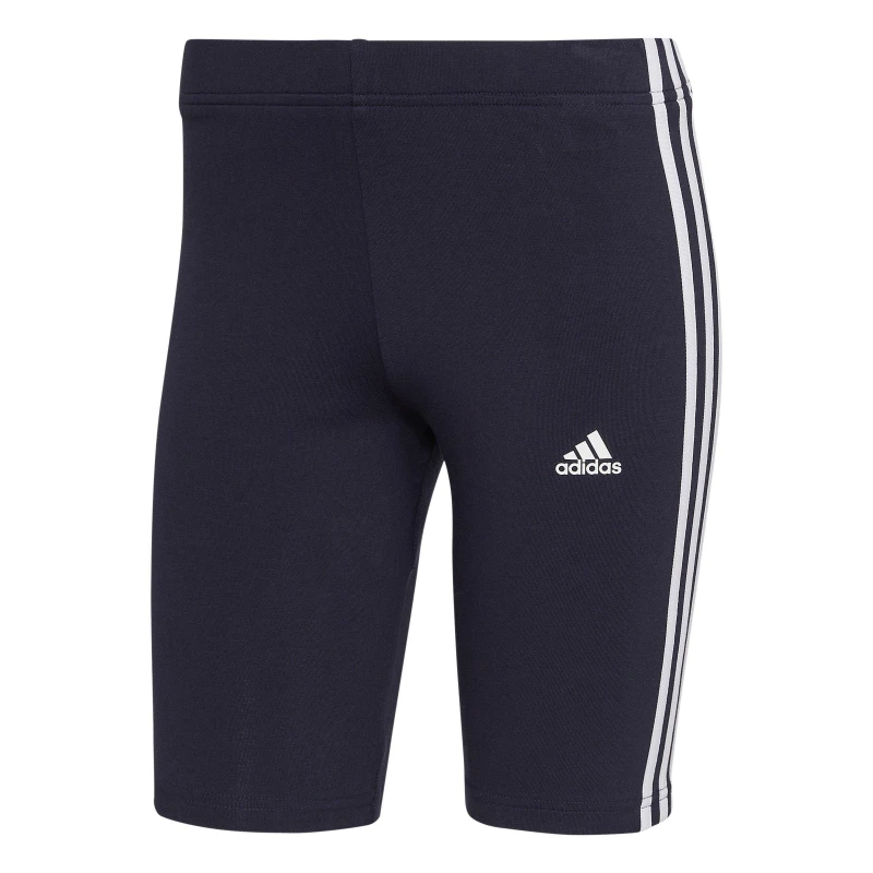 Image of adidas Essentials 3 Stripe Biker Shorts Womens Legend Ink female XS (4-6)