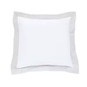 Image of Peacock Blue Hotel Isola Square Oxford Pillowcase, Platinum